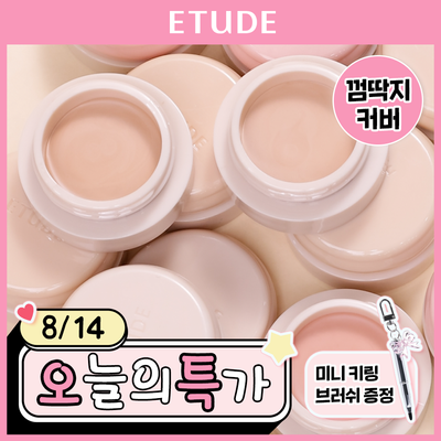 [껌딱지 커버] 에뛰드 더블 래스팅 커버 톡 컨실 팟 4g  3 Colors
