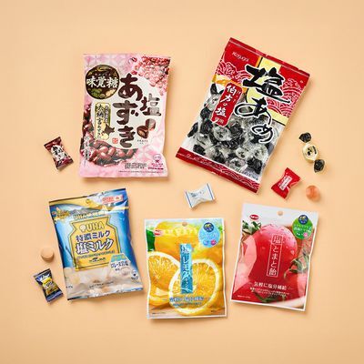 일본 소금 캔디 5종 택 1(시오 토마토, 시오 레몬, 시오 아주끼, 밀크 시오,시오아메)