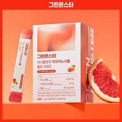 그린몬스터 이너플로우 미오이노시톨 콜린 4000 30포 (1개월분)