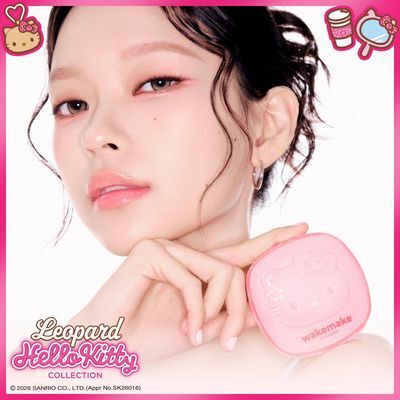 [8/30오픈/레오파드 헬로키티]웨이크메이크 스킨 퍼펙팅 커버 쿠션