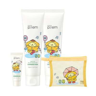 [9월올영픽/산리오콜라보] 메이크프렘 세이프 미 릴리프 모이스처 클렌징폼 150ml 1+1기획(+밀크 21ml+파우치)