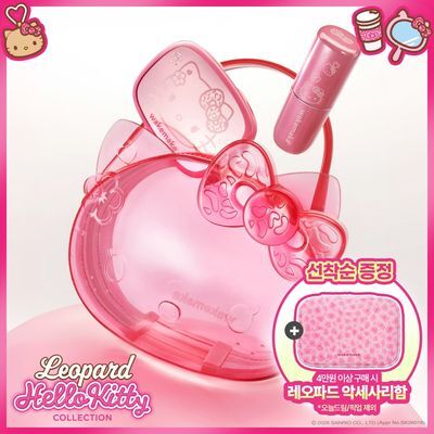 [레오파드 헬로키티] 웨이크메이크 립 앤 아이 키트(웜톤/쿨톤)