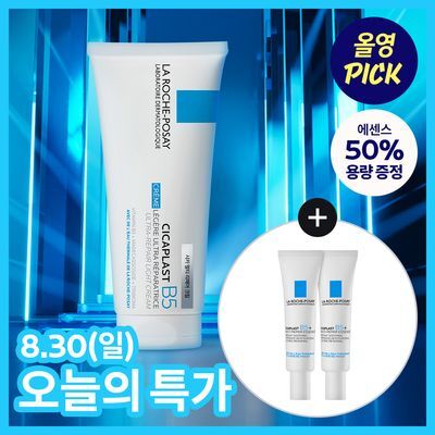 [8.30하루특가/9월 올영픽] 라로슈포제 시카플라스트 멀티 리페어 크림 100ml 기획 (+시카에센스 7.5ml*2)