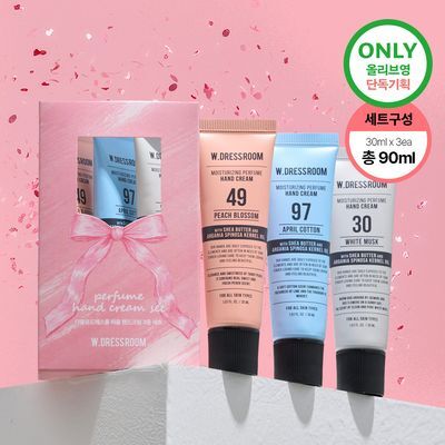 W.DRESSROOM 퍼퓸 핸드크림 30ml 3종 세트 (No.97, 49, 30)