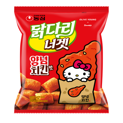 농심 헬로키티 닭다리너겟 양념치킨맛 130g 산리오 에디션