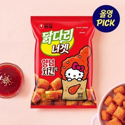 농심 헬로키티 닭다리너겟 양념치킨맛 130g 산리오 에디션