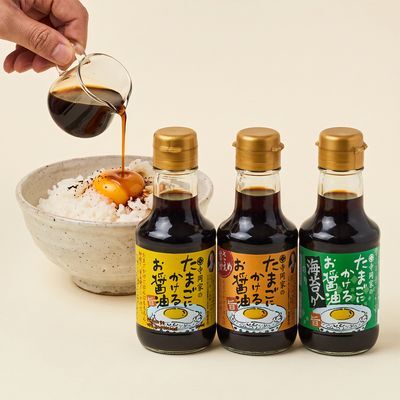 테라오카 계란에 뿌리는 간장소스 150ml 3종 택 1(오리지널, 연한 단맛, 김맛)