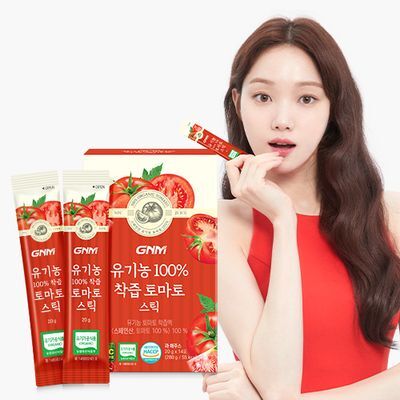 GNM 유기농 100% 착즙 토마토즙 스틱 1박스 (14포)