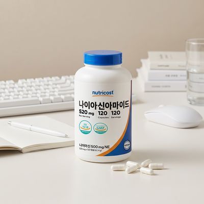 뉴트리코스트 나이아신아마이드 비타민B3 500mgNE 120정 (120일분)
