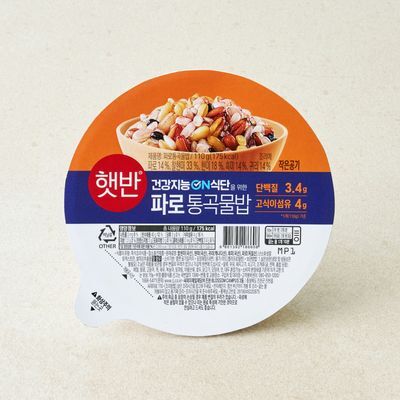 햇반 라이스플랜 파로 통곡물밥 110g