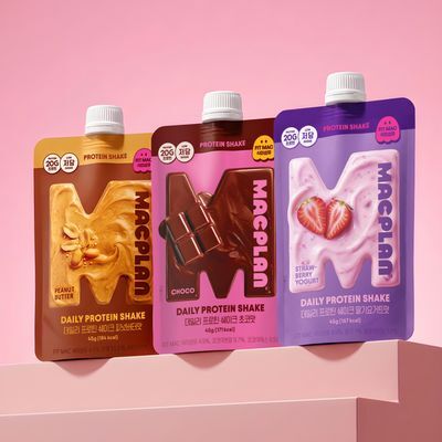 CJ맥플랜 데일리 프로틴 쉐이크 45g 딸기요거트/피넛버터/초코