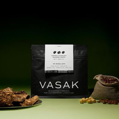 VASAK 바삭 김부각 지퍼백 커피헤이즐넛 김부각 50g