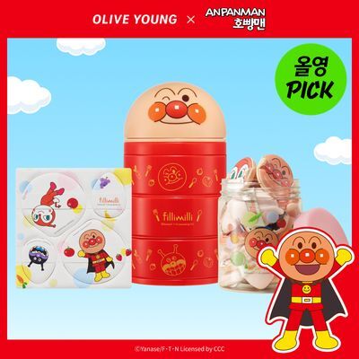 [10월 올영픽/호빵맨 콜라보] 필리밀리 호빵맨 콜라보 3종 모음