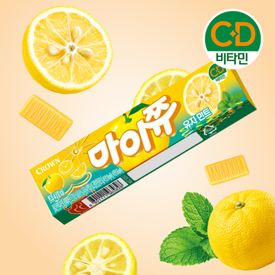 크라운 마이쮸 스틱 유자민트 44g