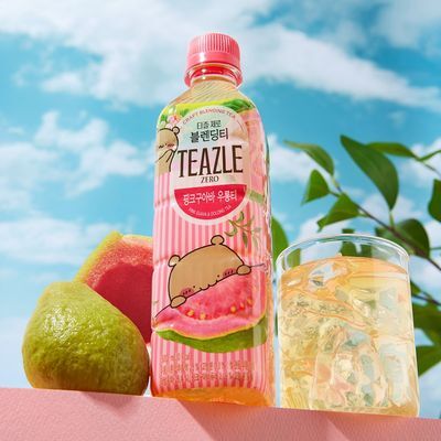 웅진식품 티즐 제로 블랜딩티 핑크구아바 우롱티 500ml X 20입