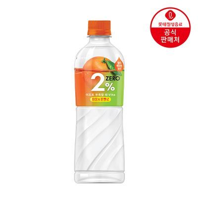 롯데칠성 2%부족할때 제로 자몽&포멜로 500ml 24페트