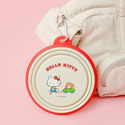 바잇미 헬로키티 접이식 펫 보울