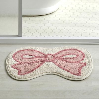 [모던하우스] 캔디 리본 넌슬립 면 터프팅 발매트 PINK 47X68cm