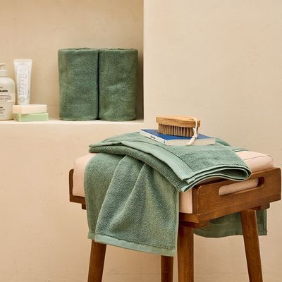 [모던하우스] WOW 클라우디 고중량 세면타월 4P 190g SAGE GREEN