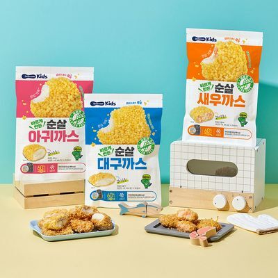 베베쿡 바르게 만든 순살 생선까스 1개(350g) 3종 택1