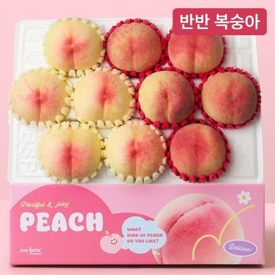 [온브릭스] 의성 무릉도원 물복&딱복 반반 복숭아