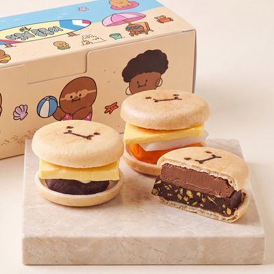 이웃집통통이 태닝 통통 모나카 30g 3개입 (앙버터/황치즈 브라우니 앙버터/피스타치오)