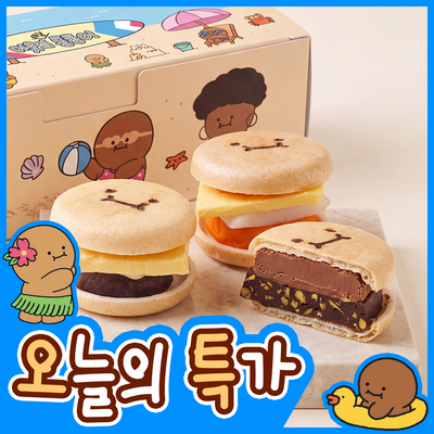 이웃집통통이 태닝 통통 모나카 30g 3개입 (앙버터/황치즈 브라우니 앙버터/피스타치오)