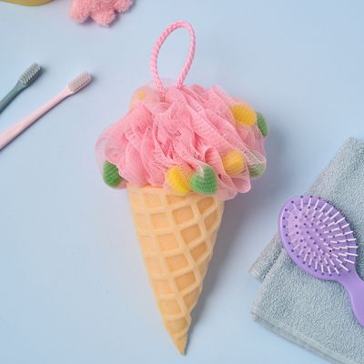 [버터샵] 아이스크림 샤워 스펀지 핑크