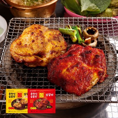 아워홈 춘천식 숯불맛 통닭갈비 2종 골라담기
