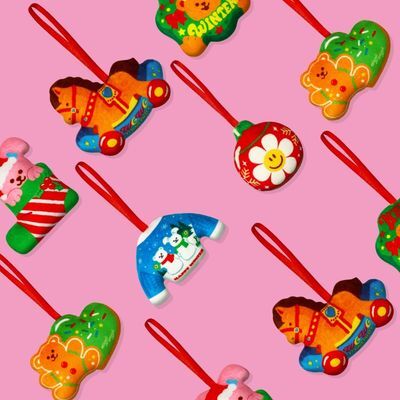 위글위글 오너먼트 3P 세트 (해피홀리데이/메리위글마스)
