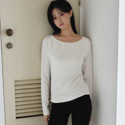 엣프터 소프트 립 노브라티 (아이보리/멜란지 그레이)