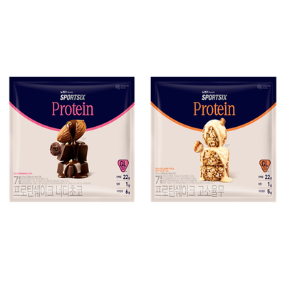 뉴케어 스포식스 프로틴쉐이크 45g 7포 (너티초코, 고소율무 택1)