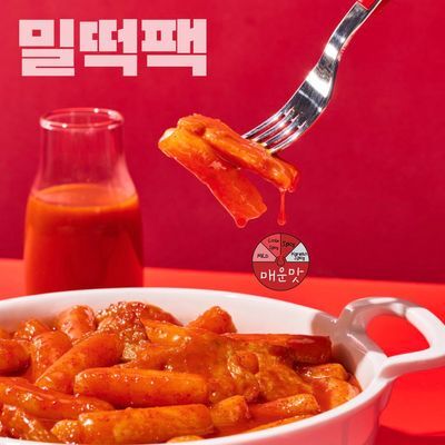 사과떡볶이 밀떡팩 매운맛 820g