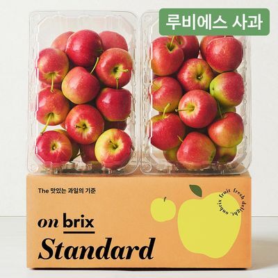 [온브릭스] 새콤달콤 미니 사과, 루비에스 사과 1kg / 2kg