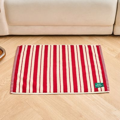 [모던하우스] STF 더블 스트라이프 타월발매트 RED 45X65cm