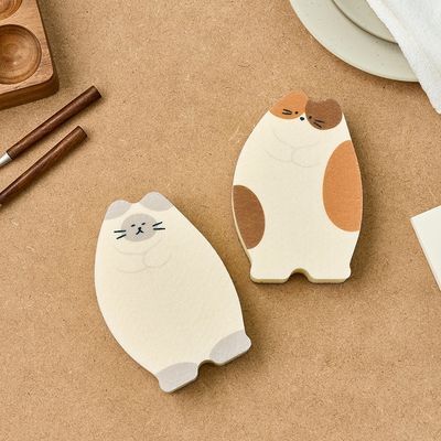 [모던하우스] 뚱냥이 스탠딩 양면 수세미 2개입