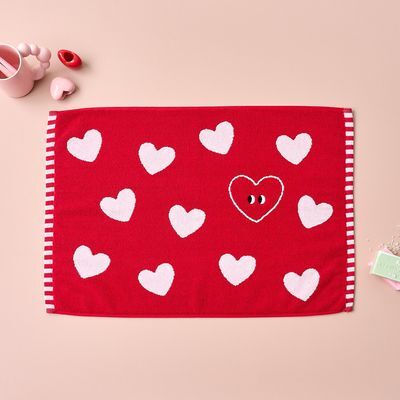 [모던하우스] 아이팝 하트 타월발매트 RED 45X65cm
