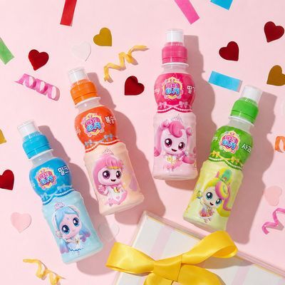 웅진 캐치티니핑 어린이음료 일반/제로 200ml X 24입 (딸기,밀크,사과,복숭아,제로샤인,제로애플망고)