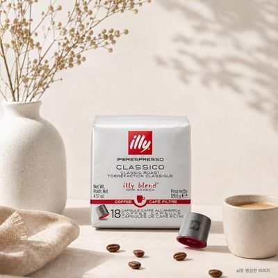 일리 아메리카노(필터) 클라시코 캡슐커피 18입 129.6g