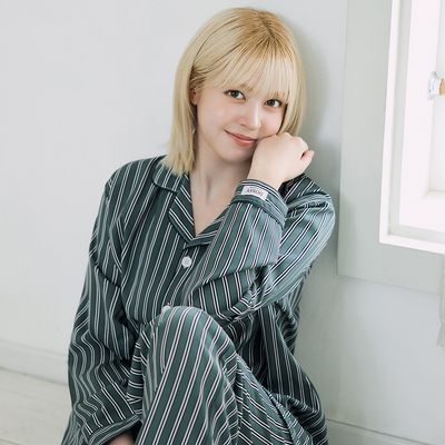 [엔믹스 PICK] 도씨 실크핏 더비 긴팔 커플 잠옷 세트