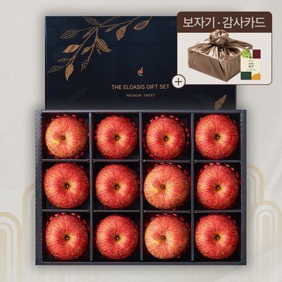 [엘로아시스][추석선물] 프리미엄 네이비 에디션,사과 선물세트 4kg내외(특품/12입)