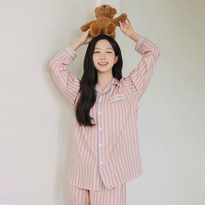 [엔믹스 PICK] 도씨 실크핏 NEW 긴팔 커플 잠옷 세트 5종 택 1