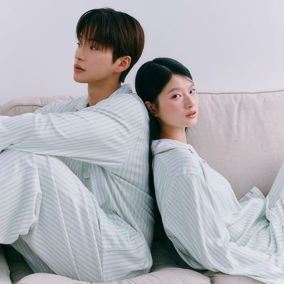 주디앤 리프 피치기모 긴팔 잠옷 세트