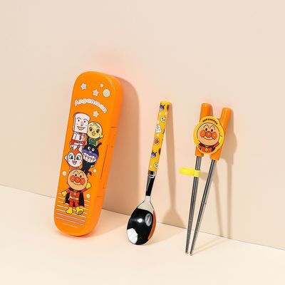 호빵맨 스텐릴팡젓가락스푼글라이더케이스세트2단계