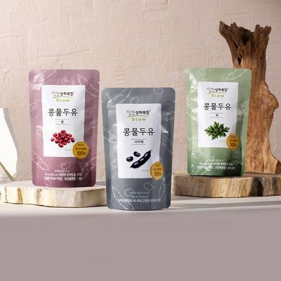 상하목장 콩물두유 180ml 15입 3종(서리태/쑥/팥) 택 1