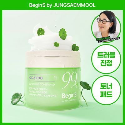 BeginS By Jeong Saem Mool Green Cica Exo Soothing Toner Pad (ON)