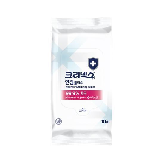 크리넥스 크리넥스 99.9% 항균 안심물티슈 10매