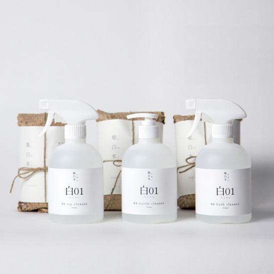 순백수 순백수 출산선물 세트-유아3종 (토이클리너500ml+젖병세정제500ml+욕조클리너500ml)