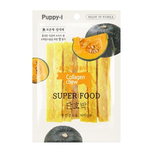 퍼피아이 쫄깃한 한우 콜라겐껌 단호박 100g