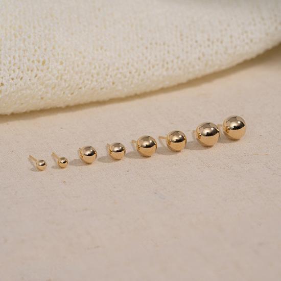 14kGold 한쪽 베이직 금볼 귀걸이 2color 가격 추이 더블유비엘 14kGold 한쪽 베이직 금볼 귀걸이 2color - 최저가 19,740원